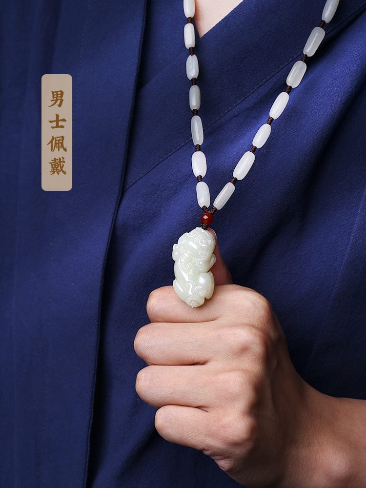 Hetian Jade Pixiu Pendant Jade Pendant Couple Pixiu Gift Ladies Pendant Jade Pichu Single Pendant Men's Necklace Stone