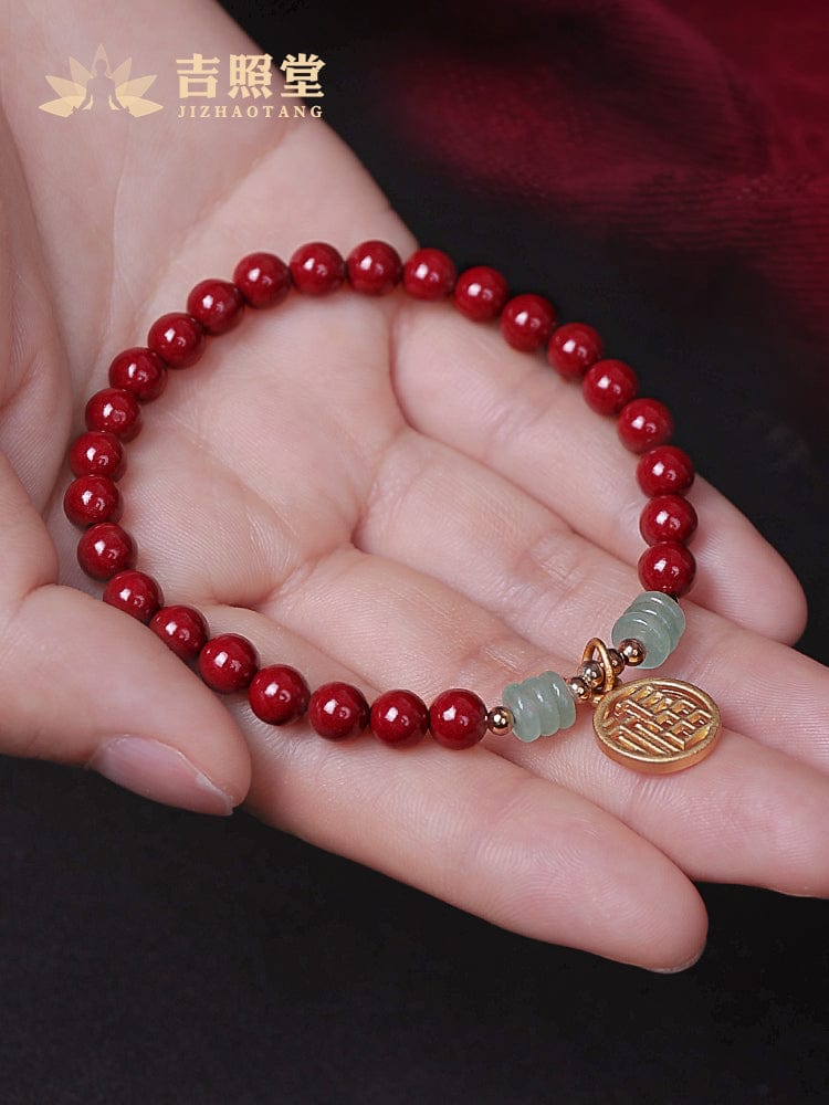 2023 Cinnabar Bracelet Women's Gift High-end Fidelity Jewelry Red String Bracelet Red Hand Rope Men's Gift Hand Jewelry
