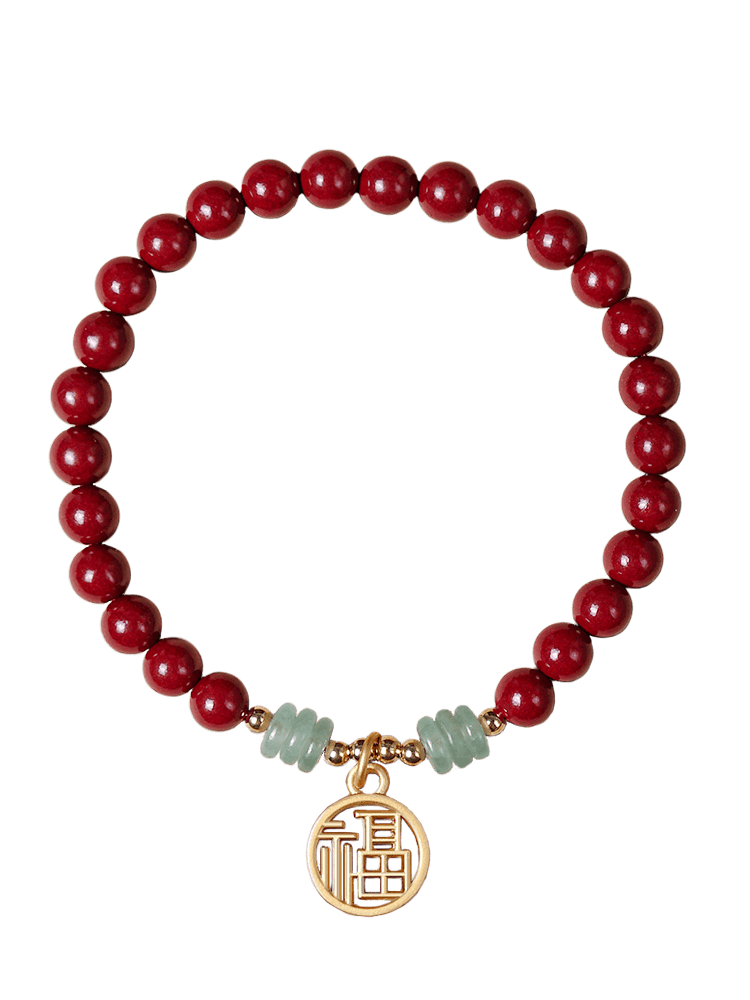 2023 Cinnabar Bracelet Women's Gift High-end Fidelity Jewelry Red String Bracelet Red Hand Rope Men's Gift Hand Jewelry
