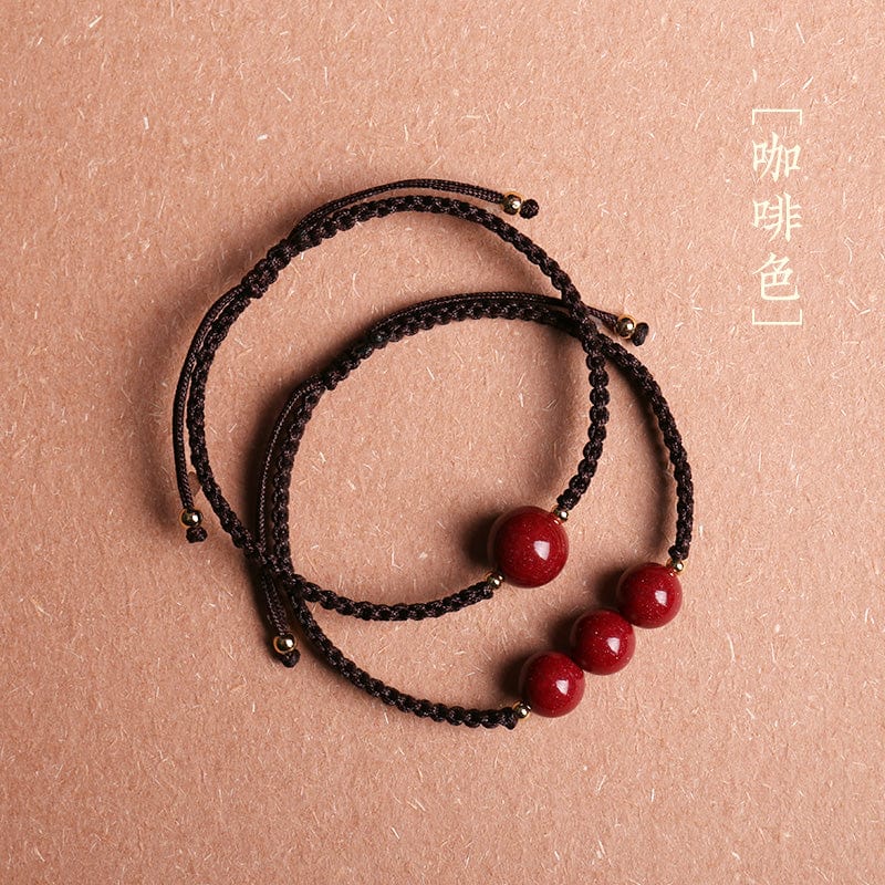2023 Cinnabar Rabbit Red Hand Rope Red Rope Women's Bracelet Rabbit Year Men's Birth Buddha Manjusri Bodhisattva Samantabhadra Void Tibetan