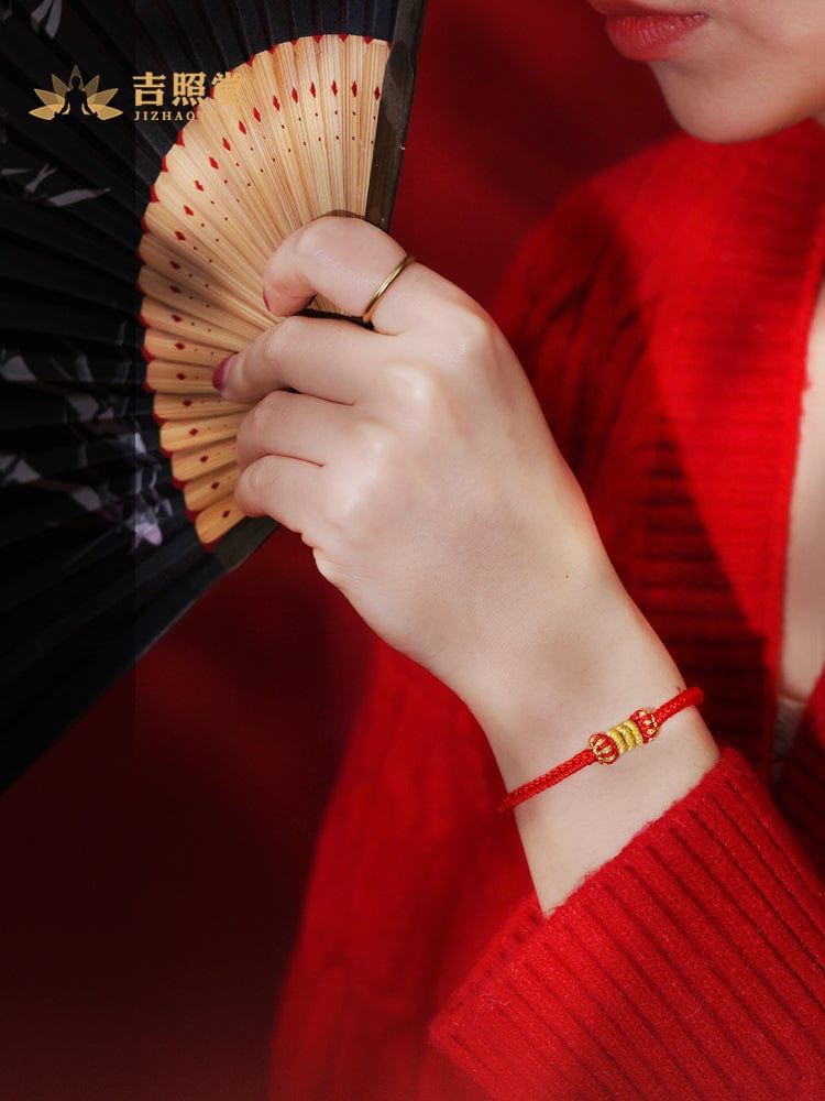 Koi go ashore red rope braided red hand rope bracelet girls small gift inspirational gift men's King Kong knot female students