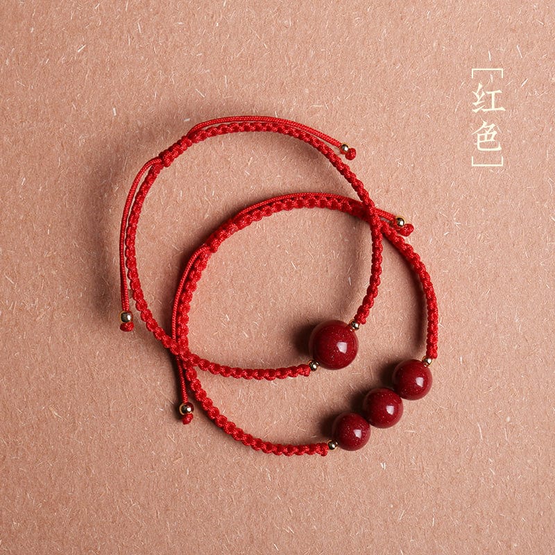 2023 Cinnabar Rabbit Red Hand Rope Red Rope Women's Bracelet Rabbit Year Men's Birth Buddha Manjusri Bodhisattva Samantabhadra Void Tibetan
