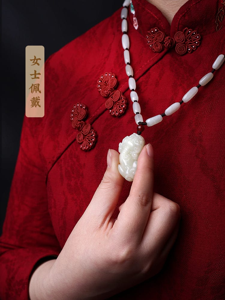 Hetian Jade Pixiu Pendant Jade Pendant Couple Pixiu Gift Ladies Pendant Jade Pichu Single Pendant Men's Necklace Stone