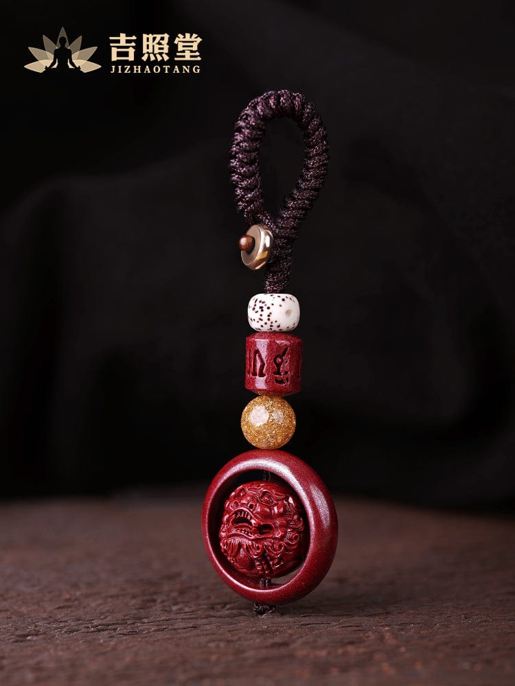 Ji Zhaotang Vermilion Pixiu Key Chain Car Accessories Creative Key Chain Pendant Men's High-end Women's Jewelry