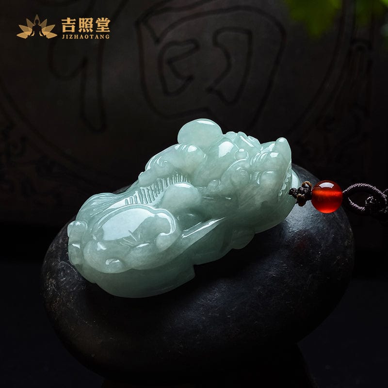 Natural Jade Pixiu Jade Pendant Men's Pixiu Jade Couple Pixiu Necklace Pendant Women's Pendant 