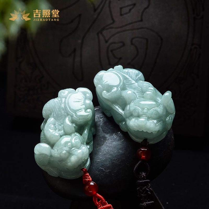 Natural Jade Pixiu Jade Pendant Men's Pixiu Jade Couple Pixiu Necklace Pendant Women's Pendant 