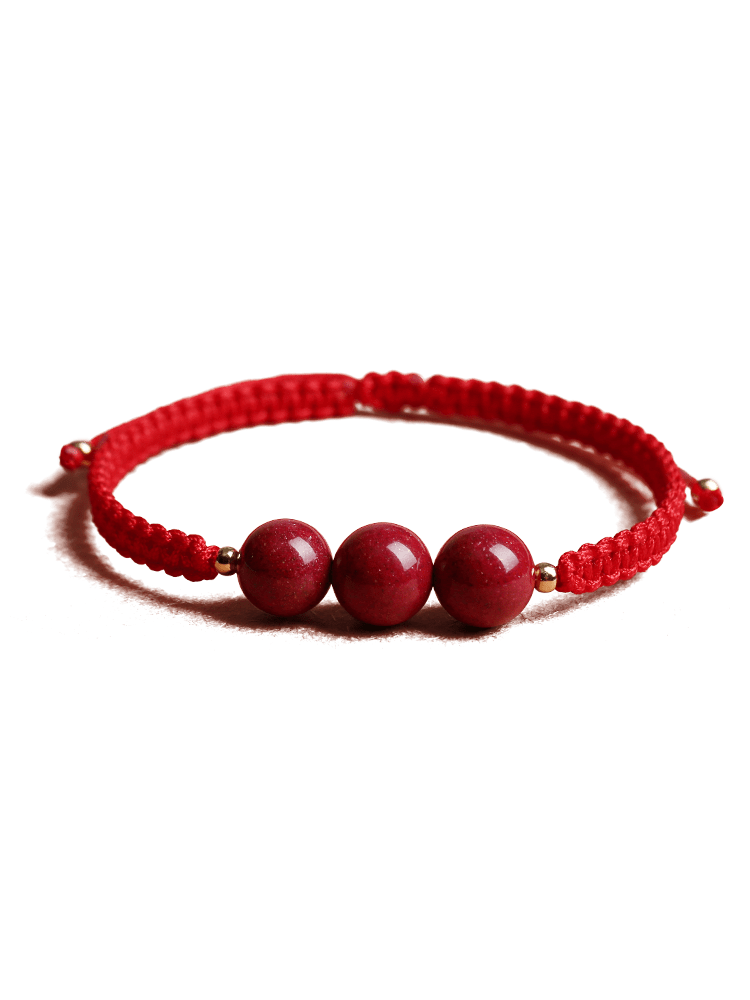 Ji Zhaotang cinnabar red hand rope Wenchang knot red bracelet male couple three plants gift red rope bracelet hand decoration girl 