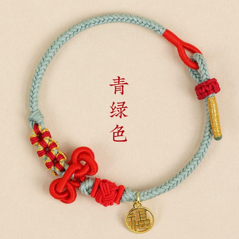 Going ashore cultural hand rope bracelet koi hand-woven red rope student red men's and women's inspirational gifts small gifts 