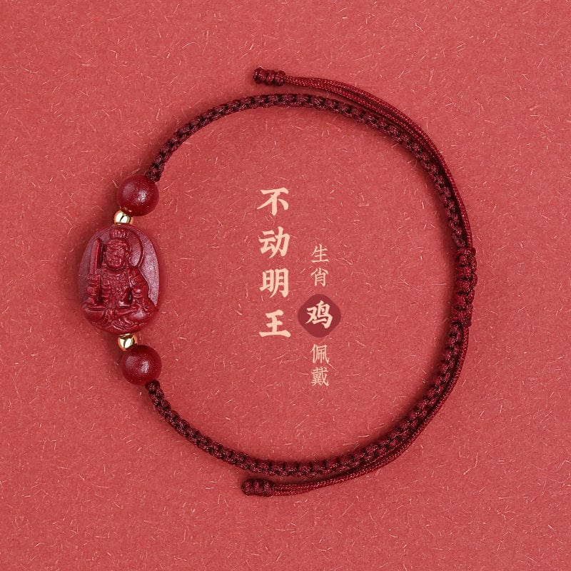 2023 Cinnabar Rabbit Red Hand Rope Red Rope Women's Bracelet Rabbit Year Men's Birth Buddha Manjusri Bodhisattva Samantabhadra Void Tibetan 