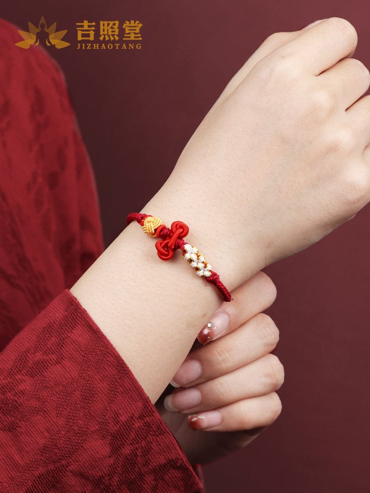 Going ashore cultural hand rope bracelet koi hand-woven red rope student red men's and women's inspirational gifts small gifts 