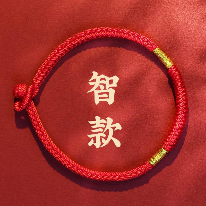 Koi go ashore red rope braided red hand rope bracelet girls small gift inspirational gift men's King Kong knot female students 