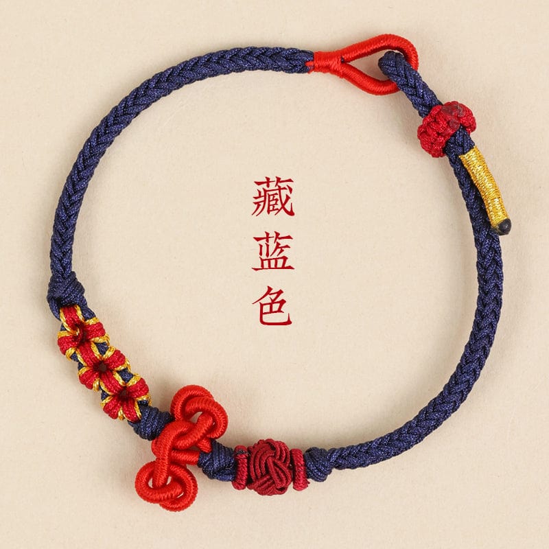 Going ashore cultural hand rope bracelet koi hand-woven red rope student red men's and women's inspirational gifts small gifts 