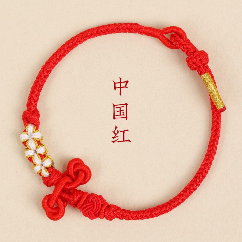 Going ashore cultural hand rope bracelet koi hand-woven red rope student red men's and women's inspirational gifts small gifts 