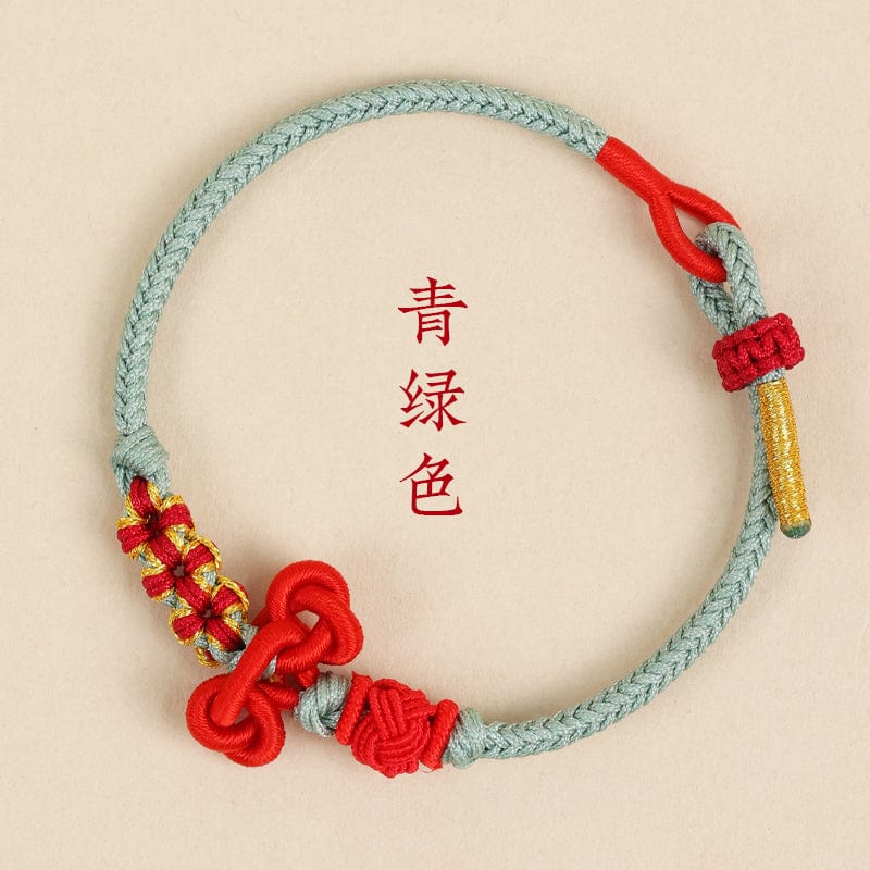 Going ashore cultural hand rope bracelet koi hand-woven red rope student red men's and women's inspirational gifts small gifts 